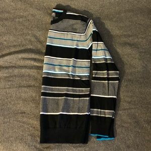 XG Striped Small V Neck Sweater.